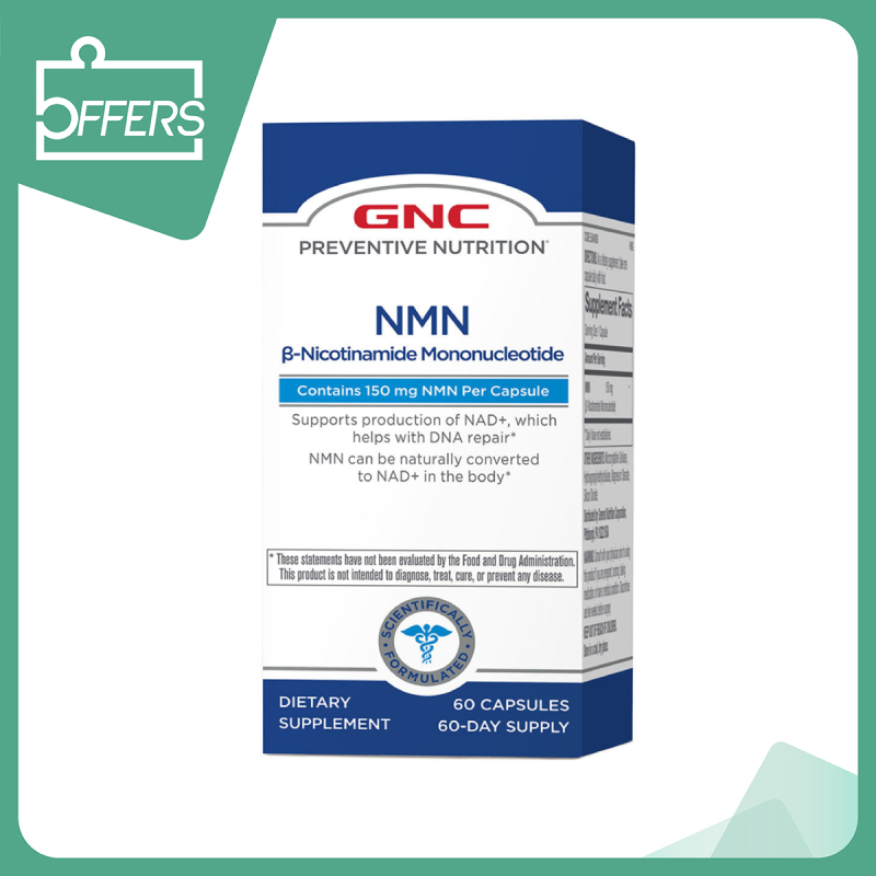 GNC - Preventive Nutrition 逆齡高純NMN 60粒 / 樽
