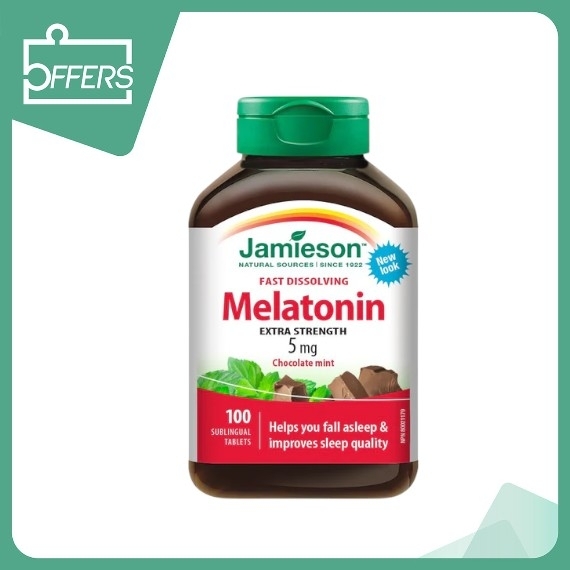 Jamieson 增美神 - 特強甜睡褪黑素 5mg 快速溶解片 100粒 / 樽
