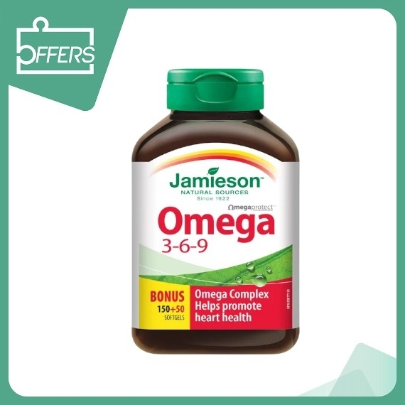 Jamieson 增美神 - 健心奧米加 3‐6‐9 (1,200mg) 200粒 / 樽